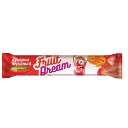 Цукерки Fruit Dream жувальні Полуничний сік + Вітамін С, 15 г (18 шт)