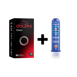 Набір Dolphi з ребрами 24 шт + Гель класичний 50 мл