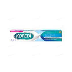 Крем Корега (Corega) для фіксації зубних протезів Екстра сильний, Класичний 70 г