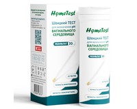 Тест-смужки HomeTest для визначення pH вагінальних виділень, 25 шт