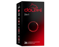 Dolphi 3 in 1 Три в одному з крапками та ребрами, 24 шт