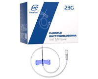 Канюля внутрішньовенна MP MedPlast тип метелик 23G, 100 шт