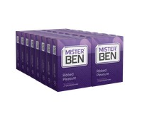 Mister Ben Ribbed pleasure з ребрами, 72 шт (термін придатності до 01.12.2026)