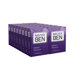 Mister Ben Ribbed pleasure з ребрами, 72 шт (термін придатності до 01.12.2026)