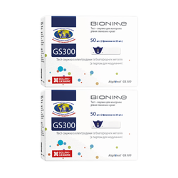 Тест-смужки Bionime Rightest GS300 для глюкометра GM 110, 100 штук