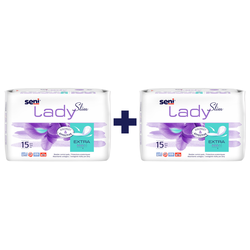 Прокладки урологічні Seni Lady Slim extra, 15 шт (1+1)