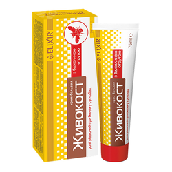 Крем-бальзам Живокост Elixir з бджолиною отрутою, 75 мл