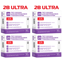 Тест-смужки 2B для глюкометра Ultra, 200 штук