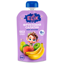 Пюре фруктове Elfik Magic Фруктовий салатик, 200 г