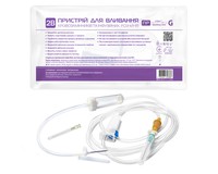 Система для вливання інфузійних розчинів та кровозамінників 2В (ПР) стерильна, 25 шт