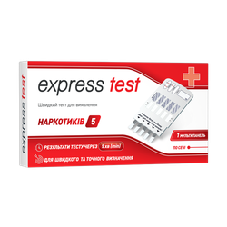 Express Test мультипанель на виявлення 5 видів наркотичних речовин