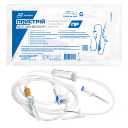 Система для вливання інфузійних розчинів та кровозамінників  MP MedPlast (ПР) стерильна, 25 шт